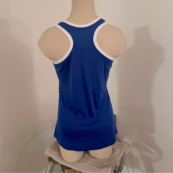 Authentic MLB Toronto Blue Jays Sparkle Logo Tank Top. Blue - Picture 3 of 7